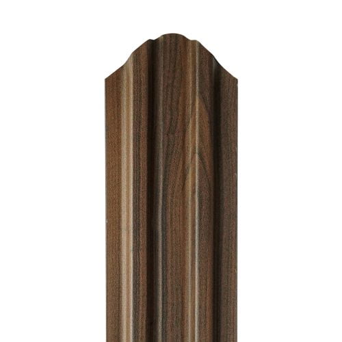 Șipcă metalică imitație de lemn, mahon