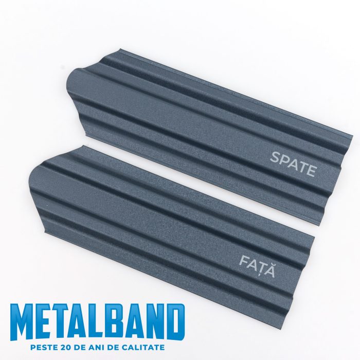 Sipca metalica clasica gri mat dublu vopsit