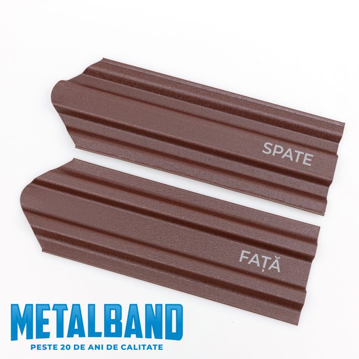 Sipca metalica clasica maro mat dublu vopsit